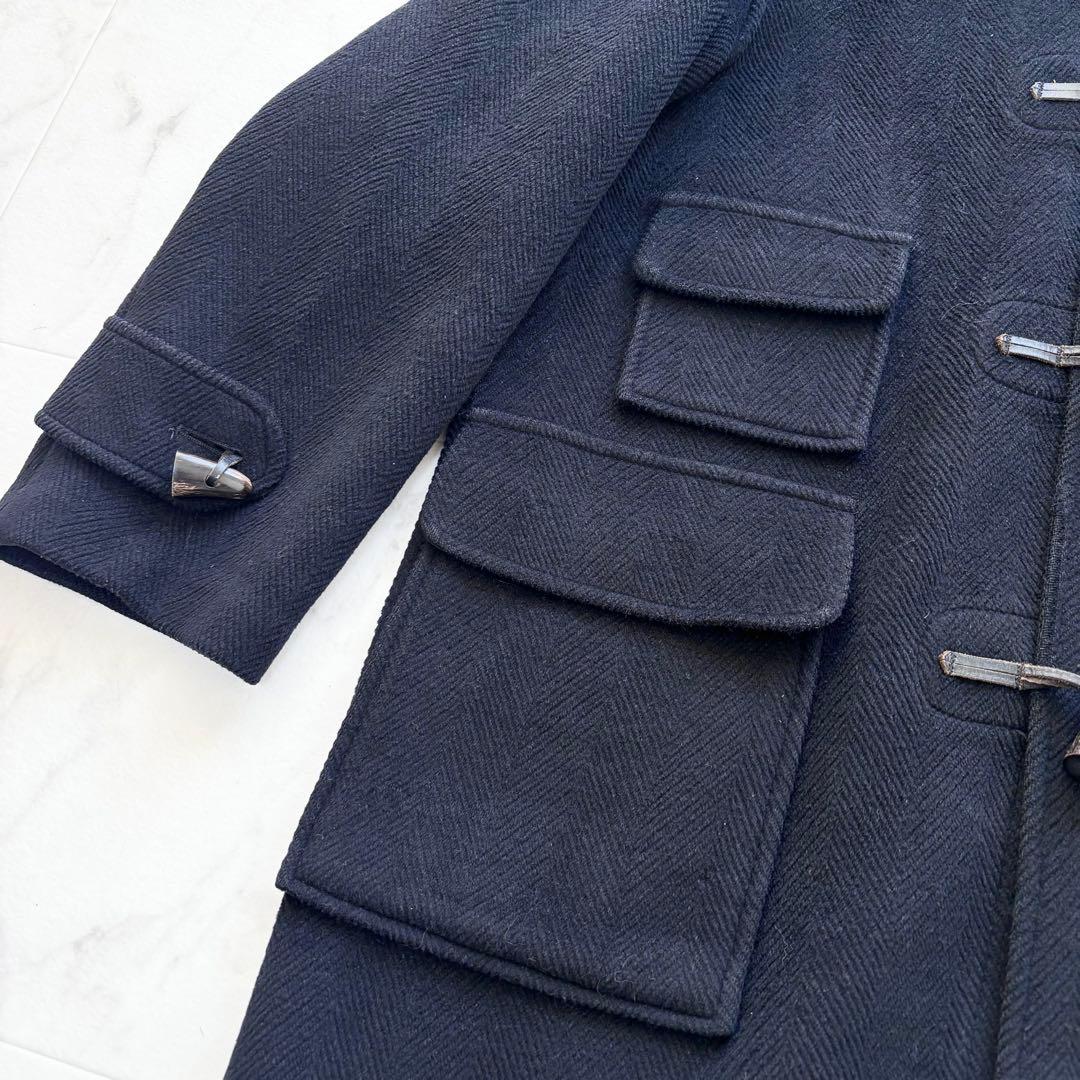 グローバーオール キングストン ダッフルコート ヘリンボーン ムーアブルック 紺