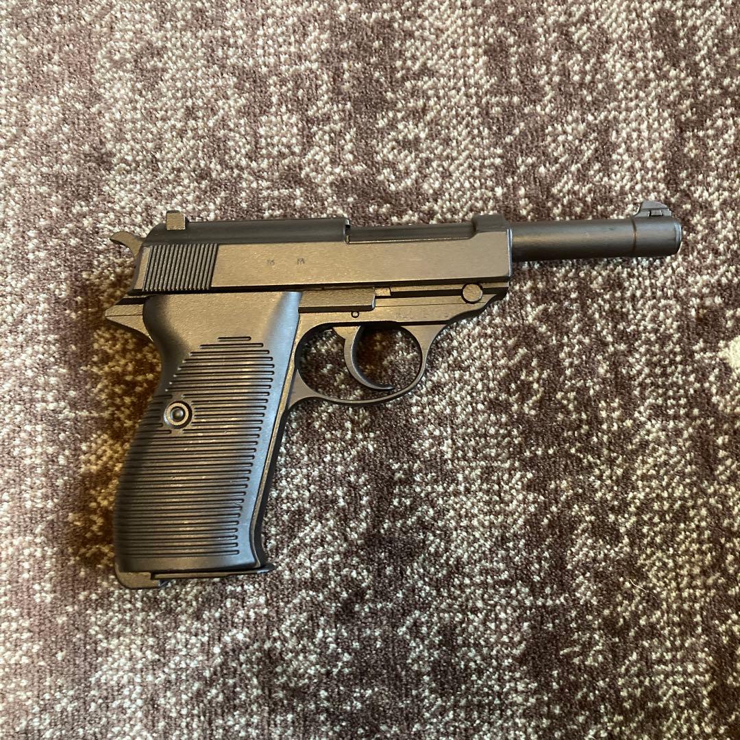 【本革ホルスター付き】MARUZEN ワルサーP38 ガスガン 箱あり