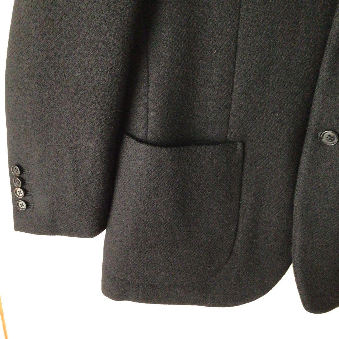 HARRIS TWEED ハリスツイード　黒テーラードジャケット