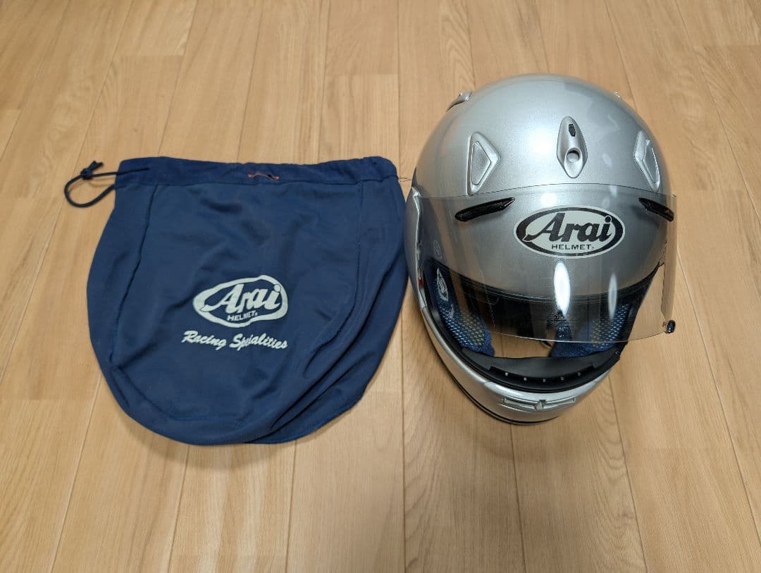 Arai Astro-M フルフェイスヘルメット シルバー 59-60 収納袋
