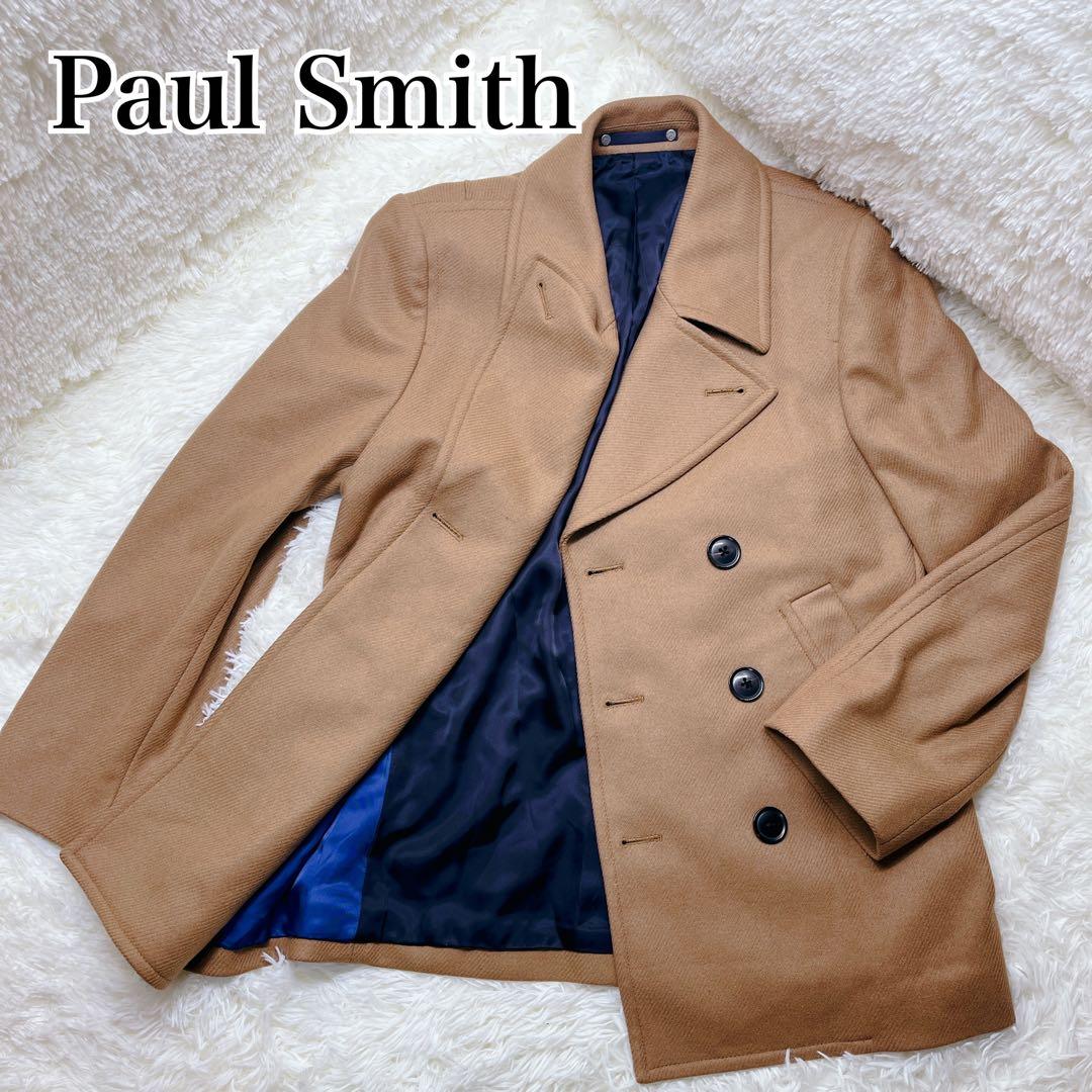 Paul Smith ポールスミス PS ウール ダブル Pコート キャメル M