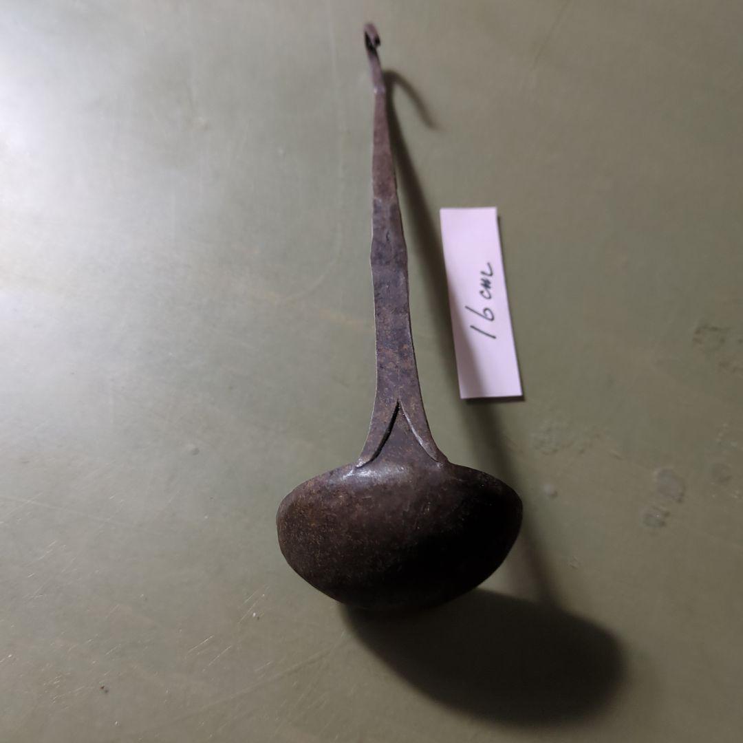 ロック　西アフリカ　キシ族　鉄貨幣　25センチ　インド灯火器1点