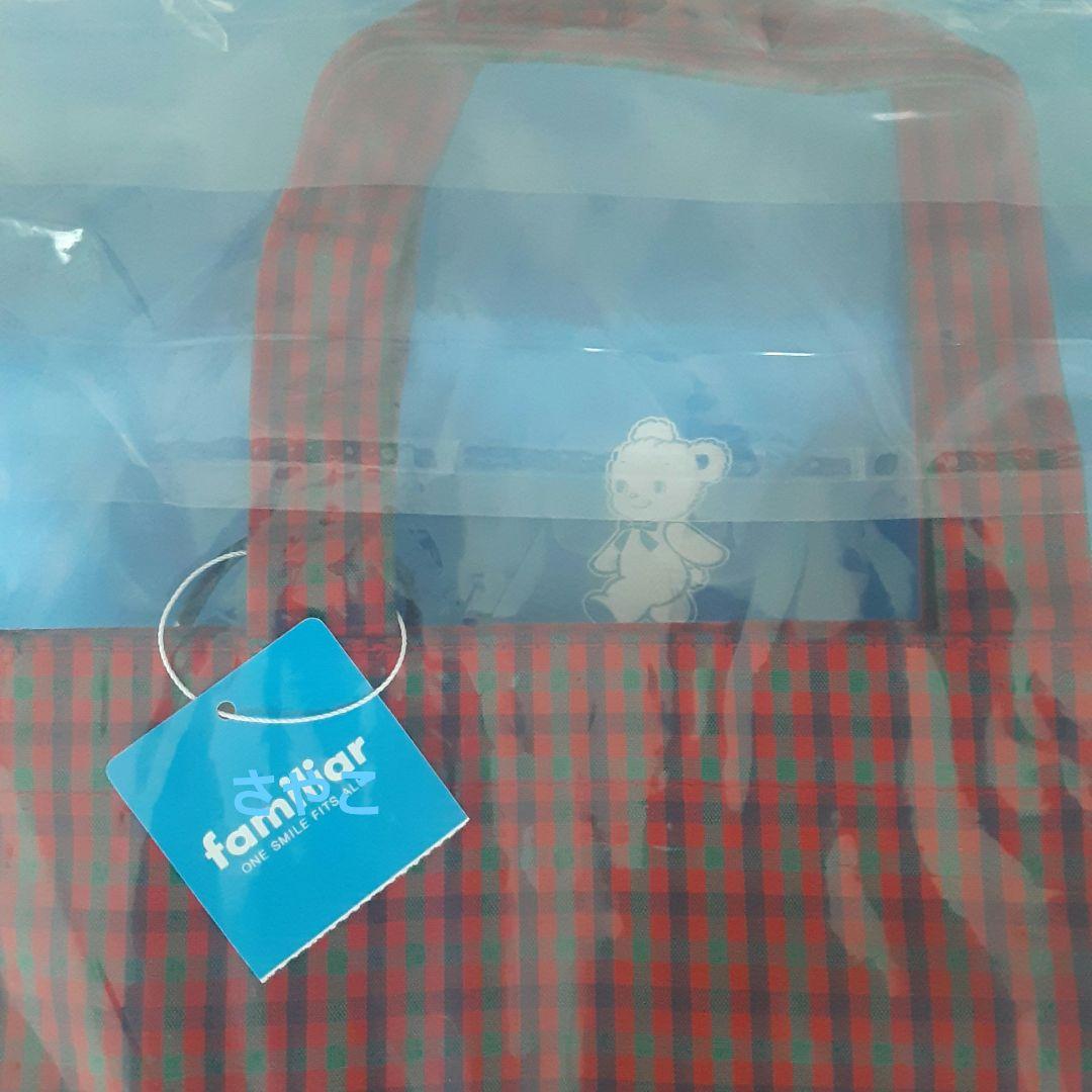 新品未使用 ファミリア トートバッグ 大 赤