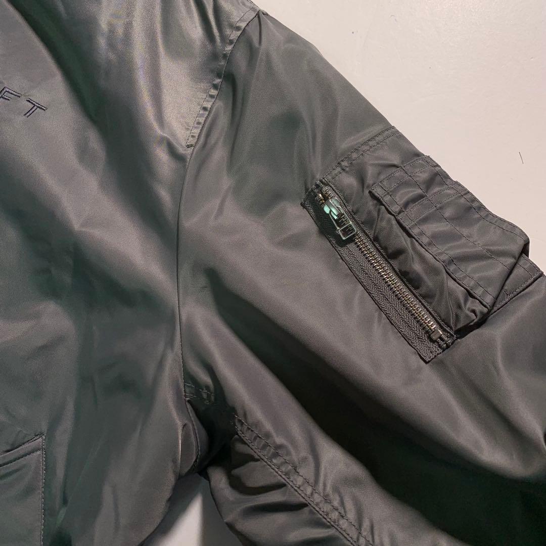 LYFT MA-1 フライトジャケット 中綿入り XLサイズ ブルゾン グレー