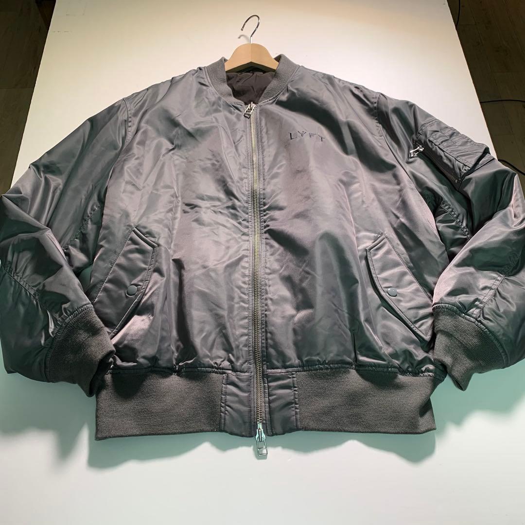 LYFT MA-1 フライトジャケット 中綿入り XLサイズ ブルゾン グレー