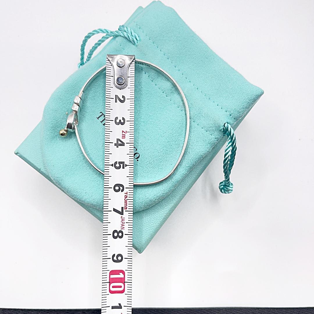 ティファニー ラブノット フック&アイ バングル シルバー 18K ブレスレット