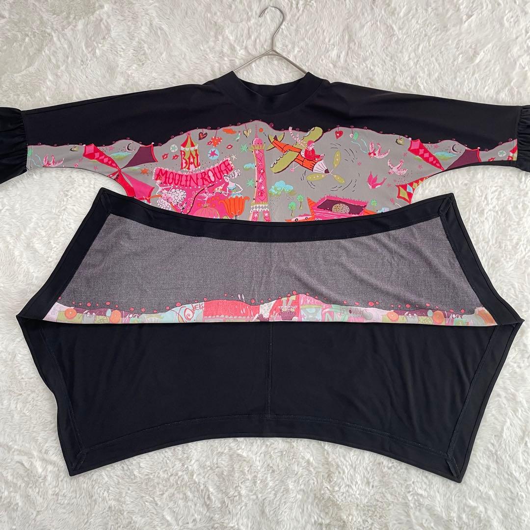 トクコプルミエヴォル パリ アート チュニック 9号 バルーン袖 日本製 アシメ