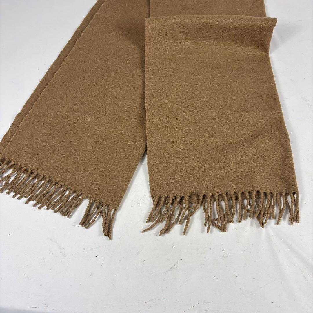PRADA 　プラダ フリンジ付きマフラー 　ブラウン　イタリア製