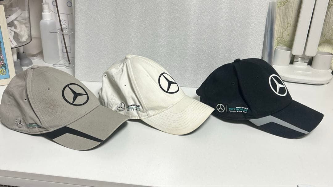 Mercedes Benz AMG Petronas レーサーキャップ　3つ