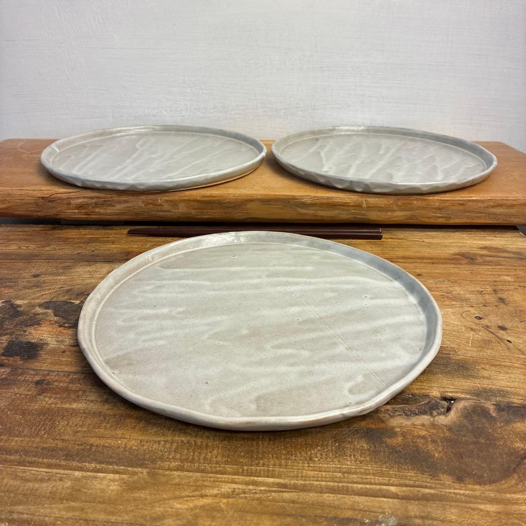 NBT新品　陶器　陶芸作家　プレート皿3枚　331
