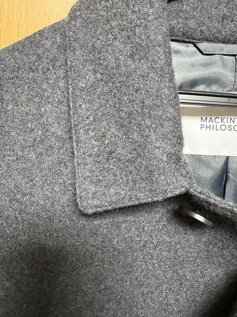 マッキントッシュフィロソフィー　コート　グレー　クリーニング済　山陽商会
