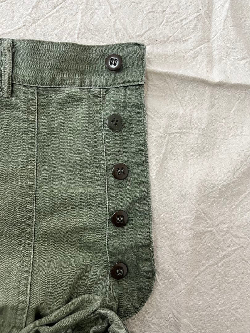 40s 50s us army HBT ベイカーパンツ　ユーティリティパンツ