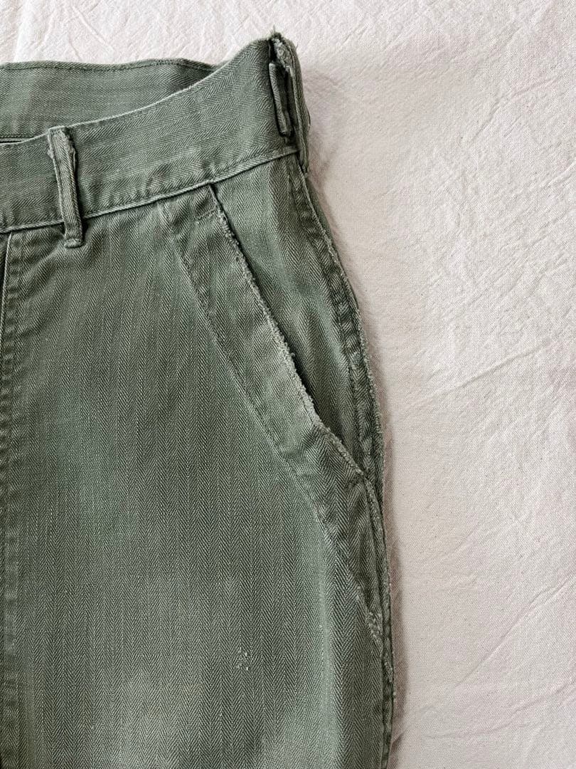 40s 50s us army HBT ベイカーパンツ　ユーティリティパンツ