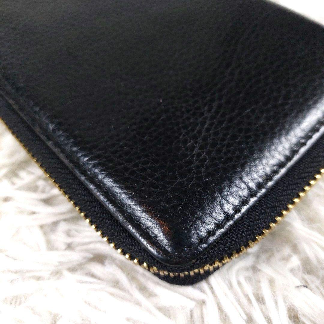 美品 ヴィヴィアンウエストウッド ビッグオーブ エンボス シボ革 レザー 長財布