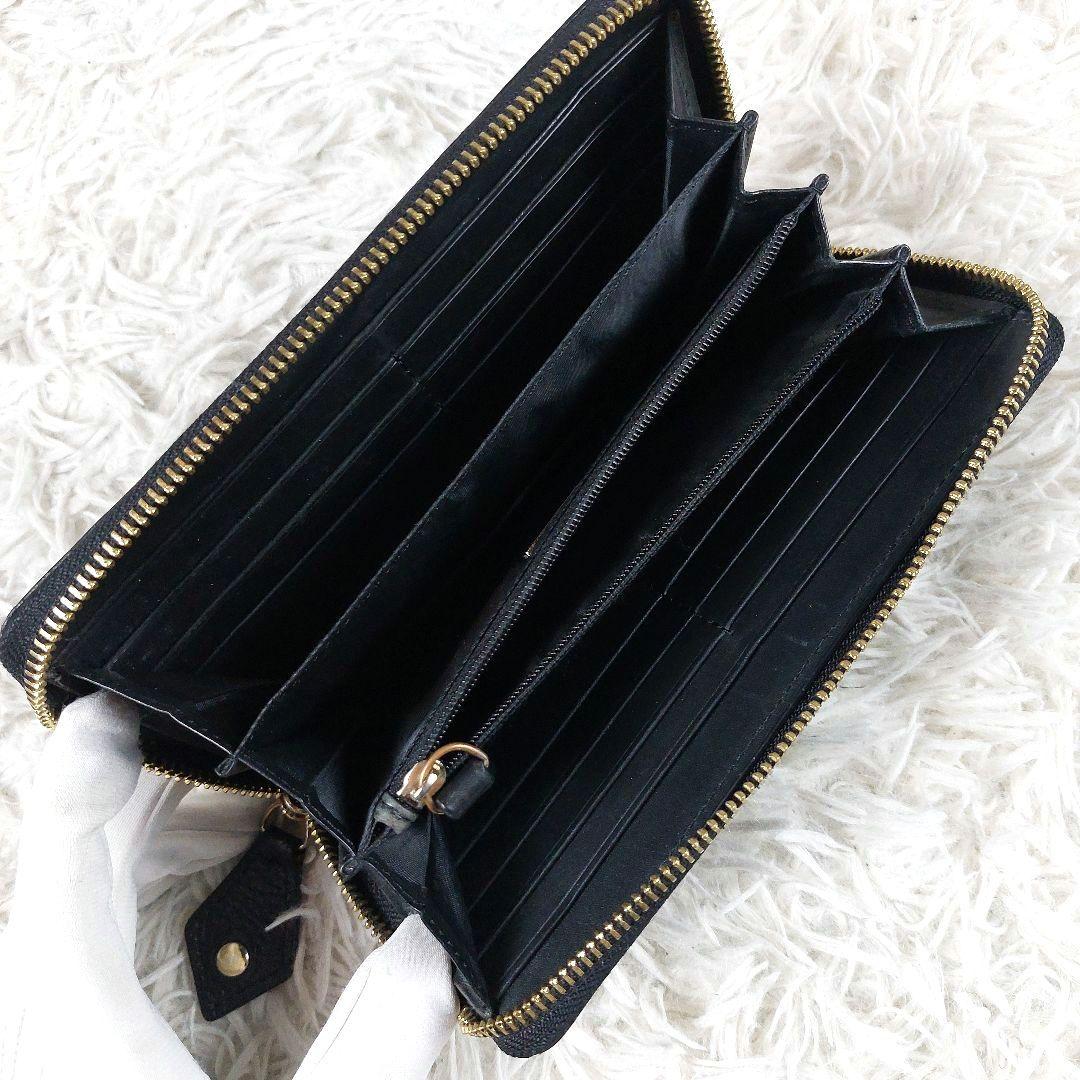 美品 ヴィヴィアンウエストウッド ビッグオーブ エンボス シボ革 レザー 長財布