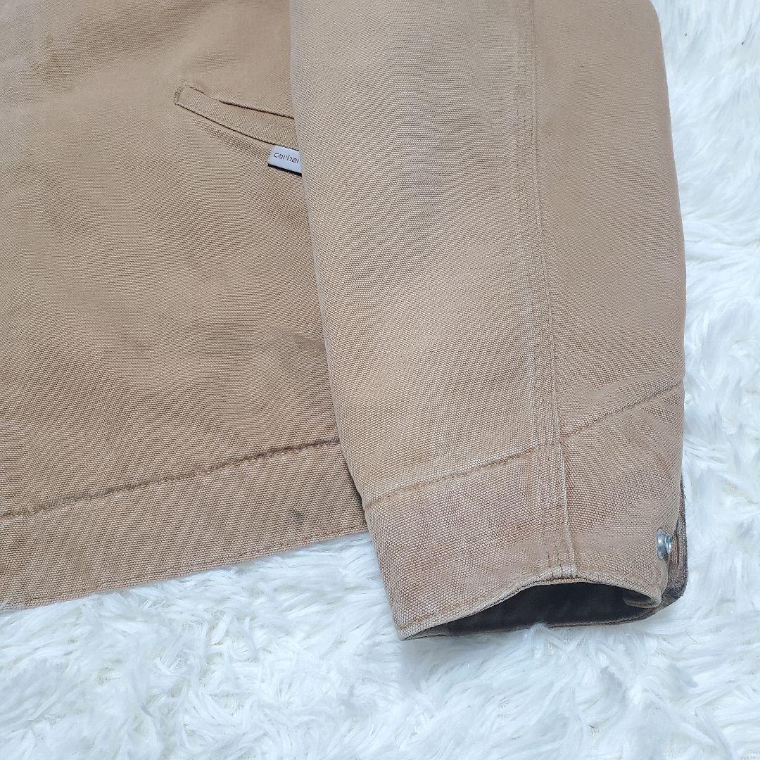 80s　星タグ　カーハート　デトロイトジャケット　ブラウン 6BLJ