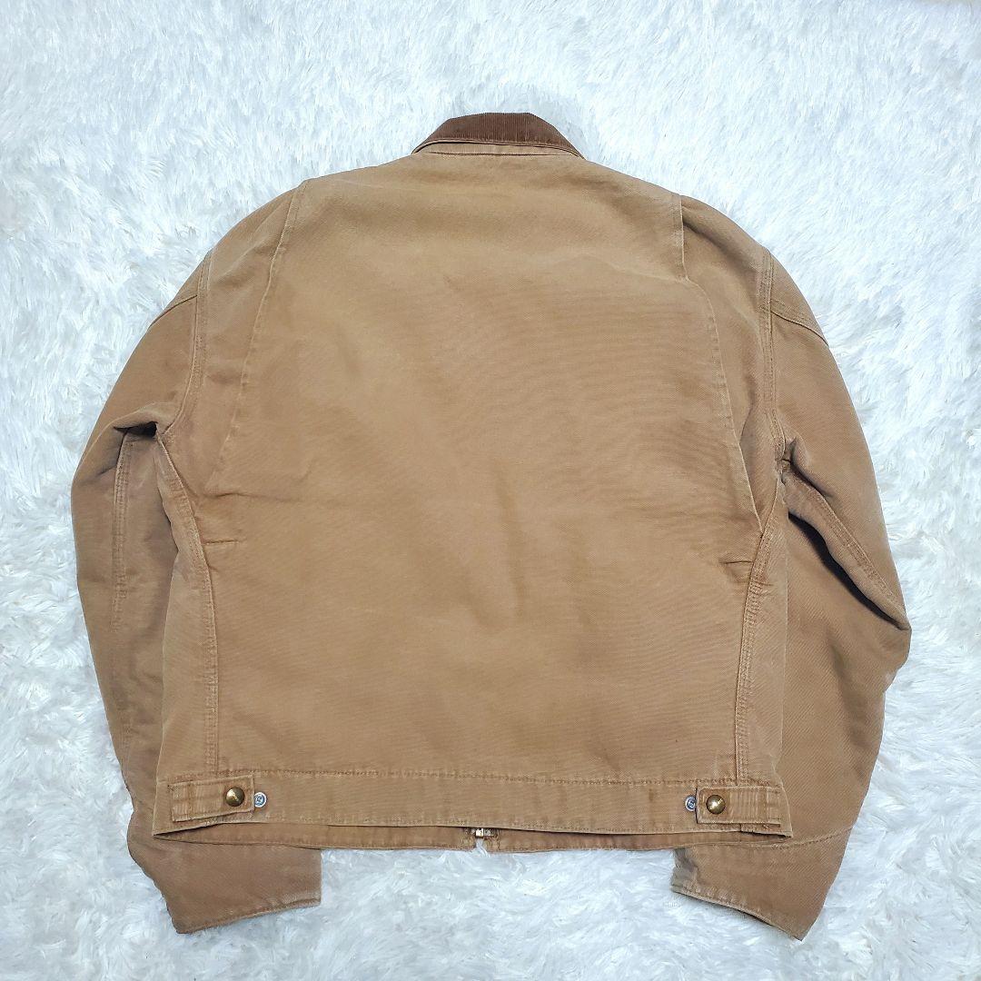 80s　星タグ　カーハート　デトロイトジャケット　ブラウン 6BLJ