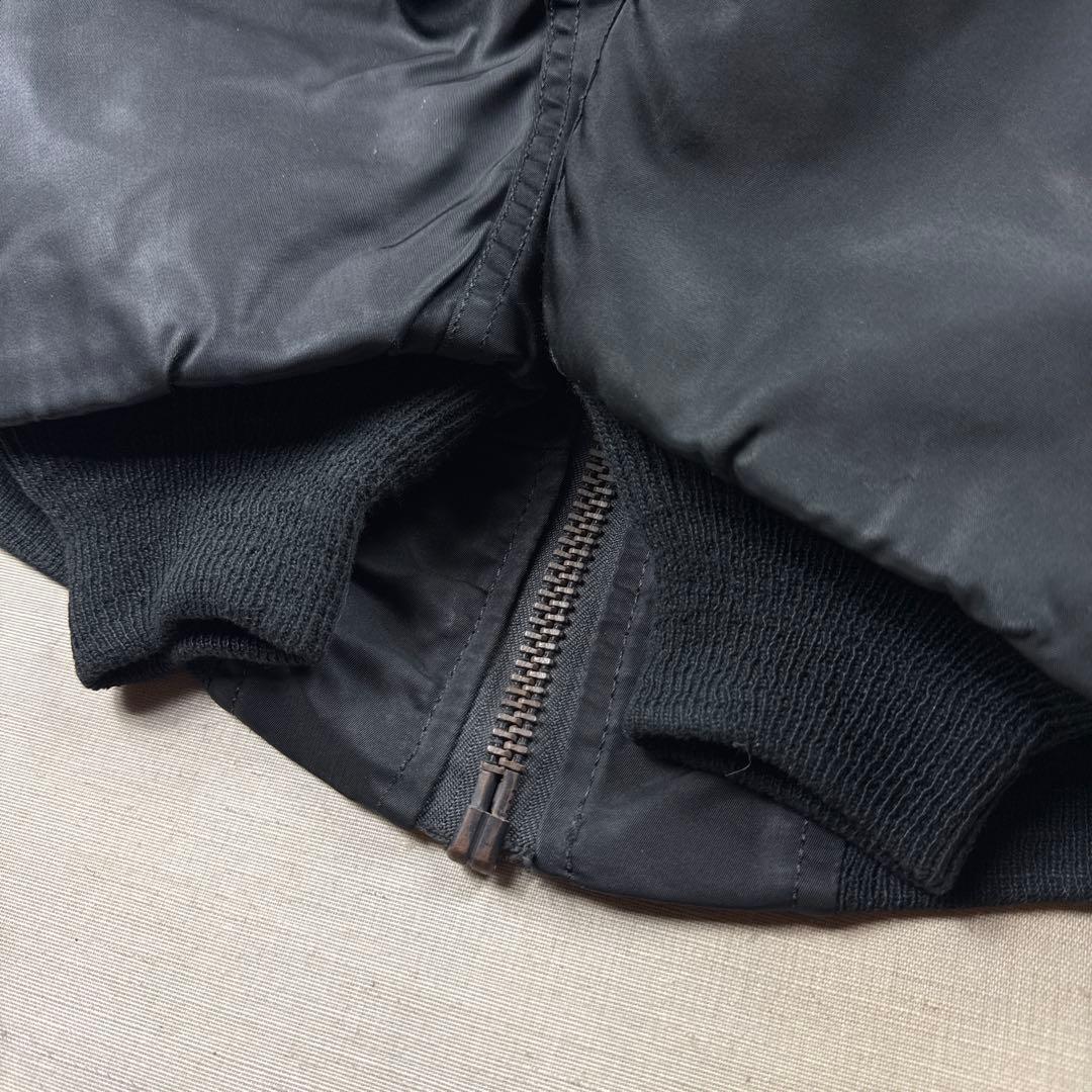 90s USA製 ALPHA b-15 フライトジャケット 襟ボア MOD XL