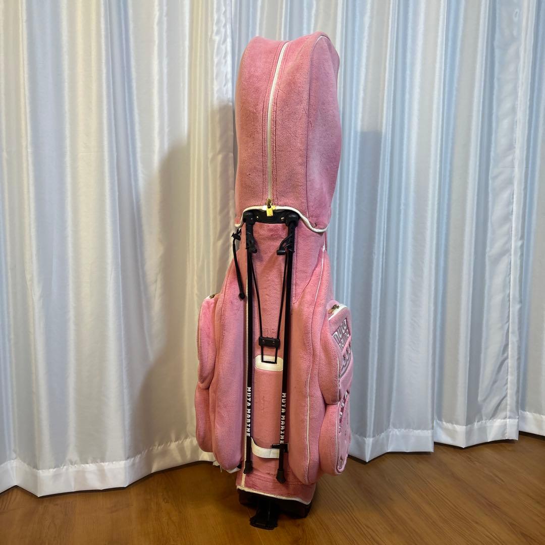 ムータマリンゴルフ　エコファー　キャディバッグ　ピンク