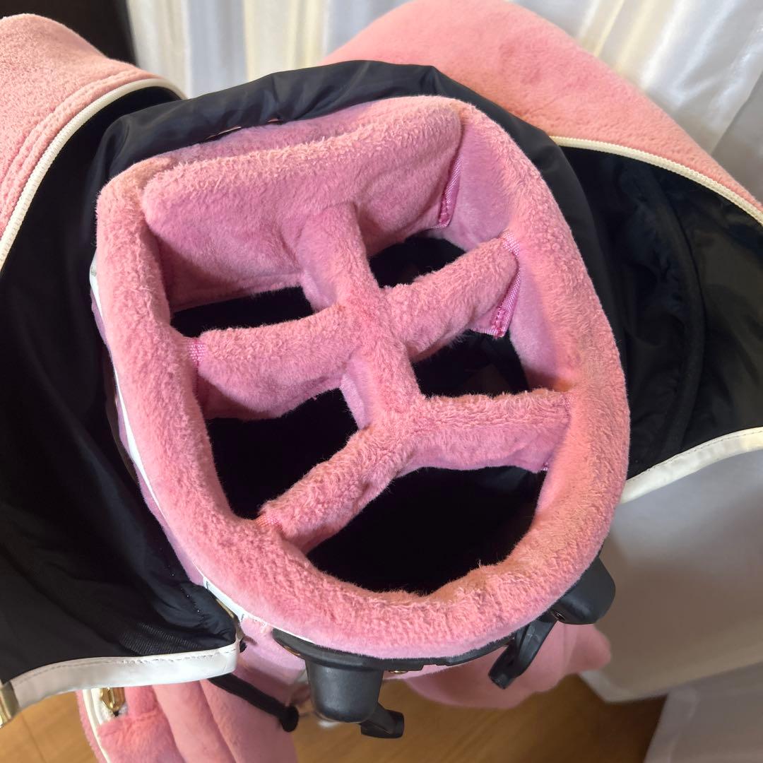 ムータマリンゴルフ　エコファー　キャディバッグ　ピンク