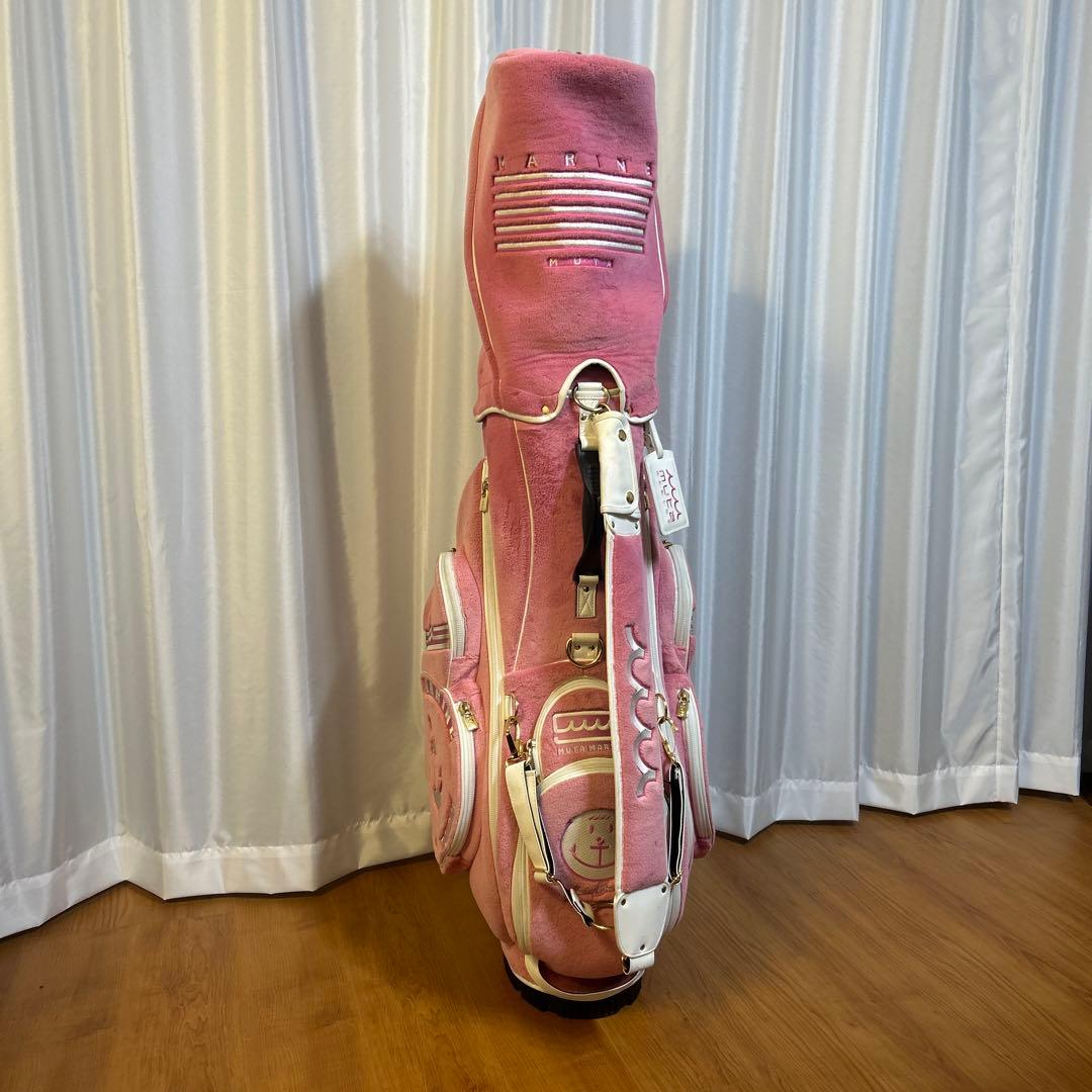 ムータマリンゴルフ　エコファー　キャディバッグ　ピンク