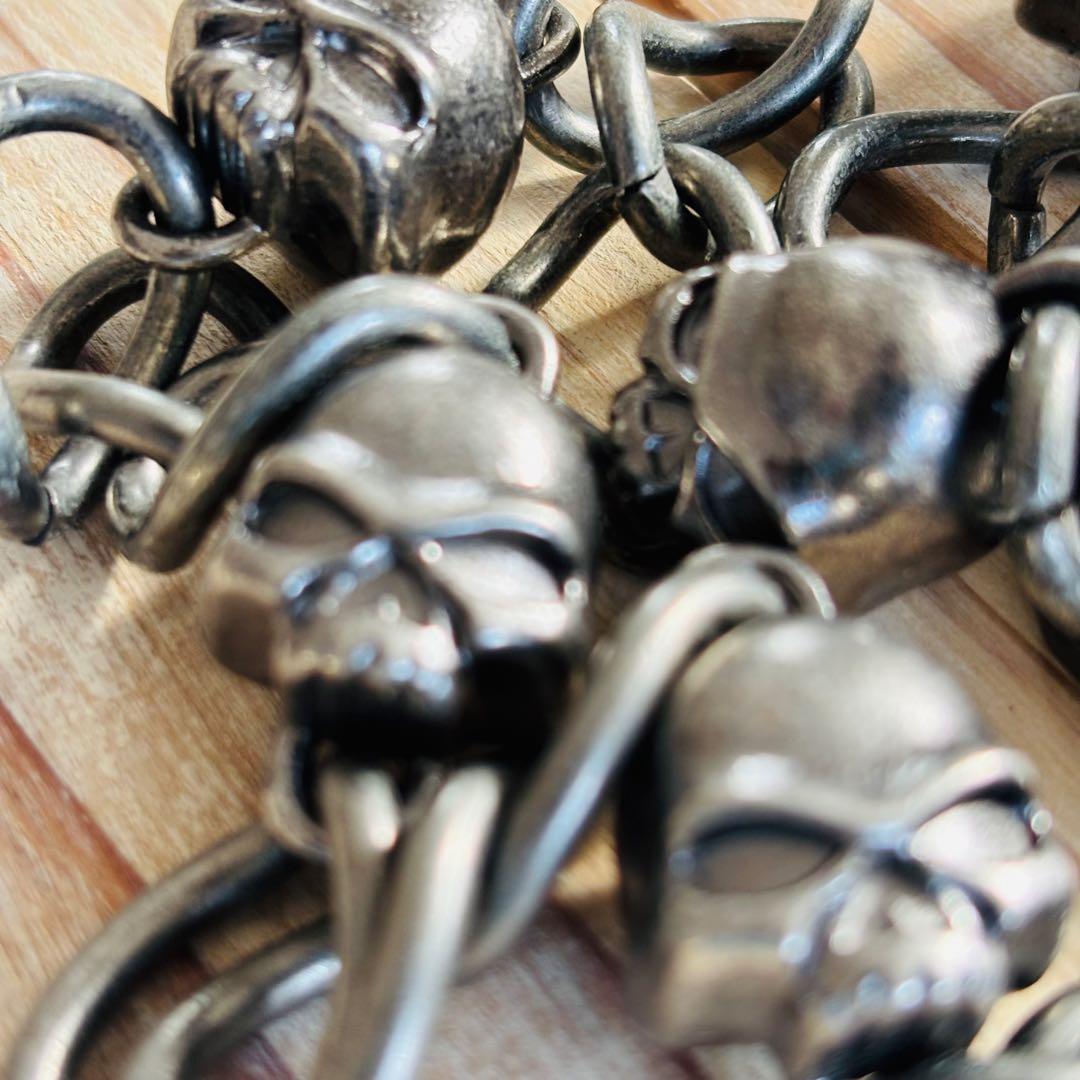 ハーレーダビッドソン ウォレットチェーン スカル morter cycles