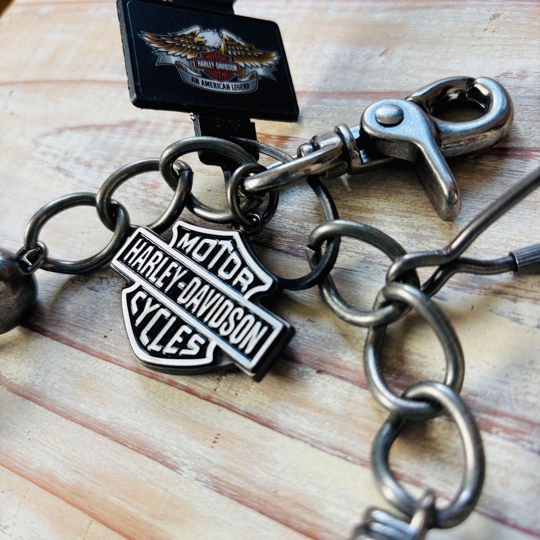 ハーレーダビッドソン ウォレットチェーン スカル morter cycles