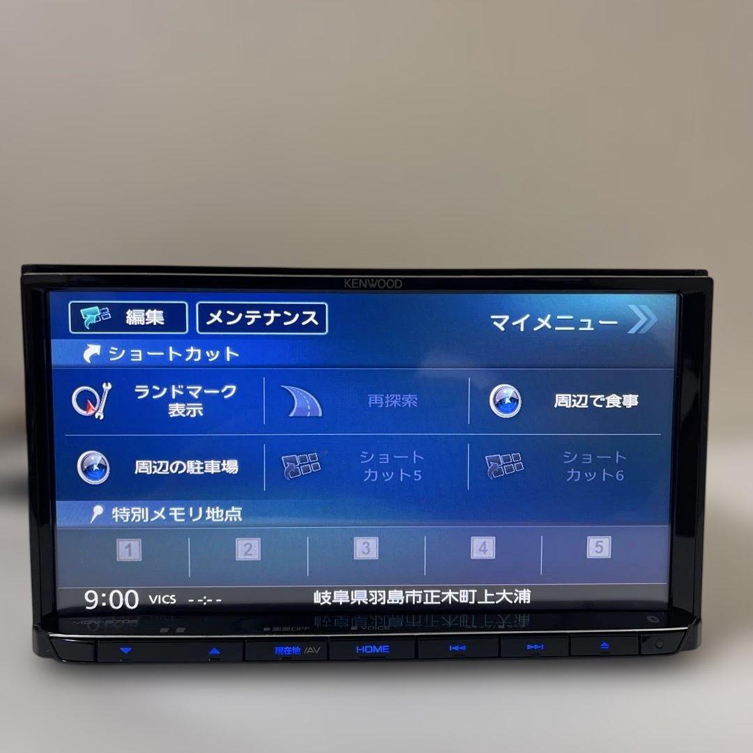 ケンウッドナビゲーション MDV-S706 非常に良い地図 2023/SD/AV