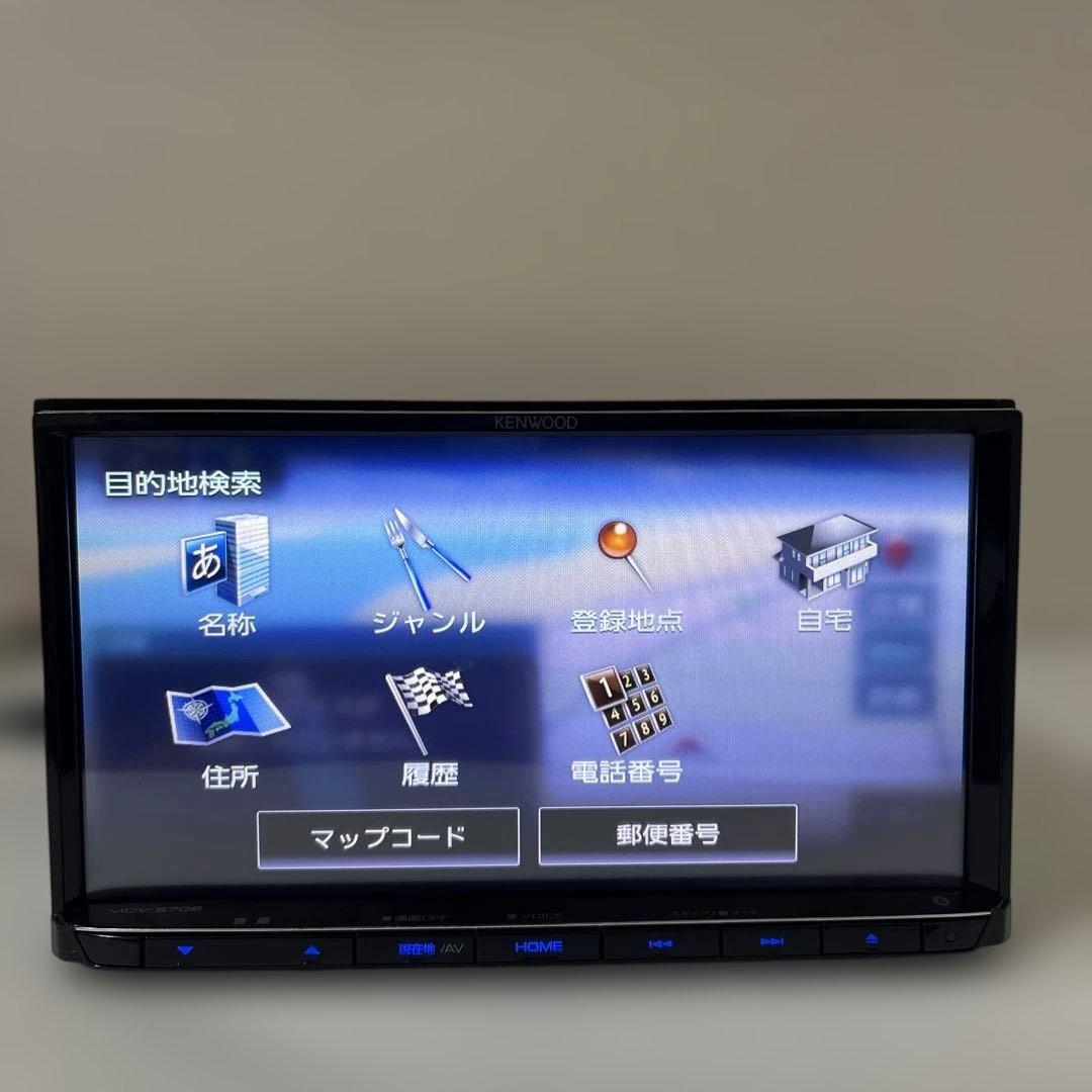 ケンウッドナビゲーション MDV-S706 非常に良い地図 2023/SD/AV