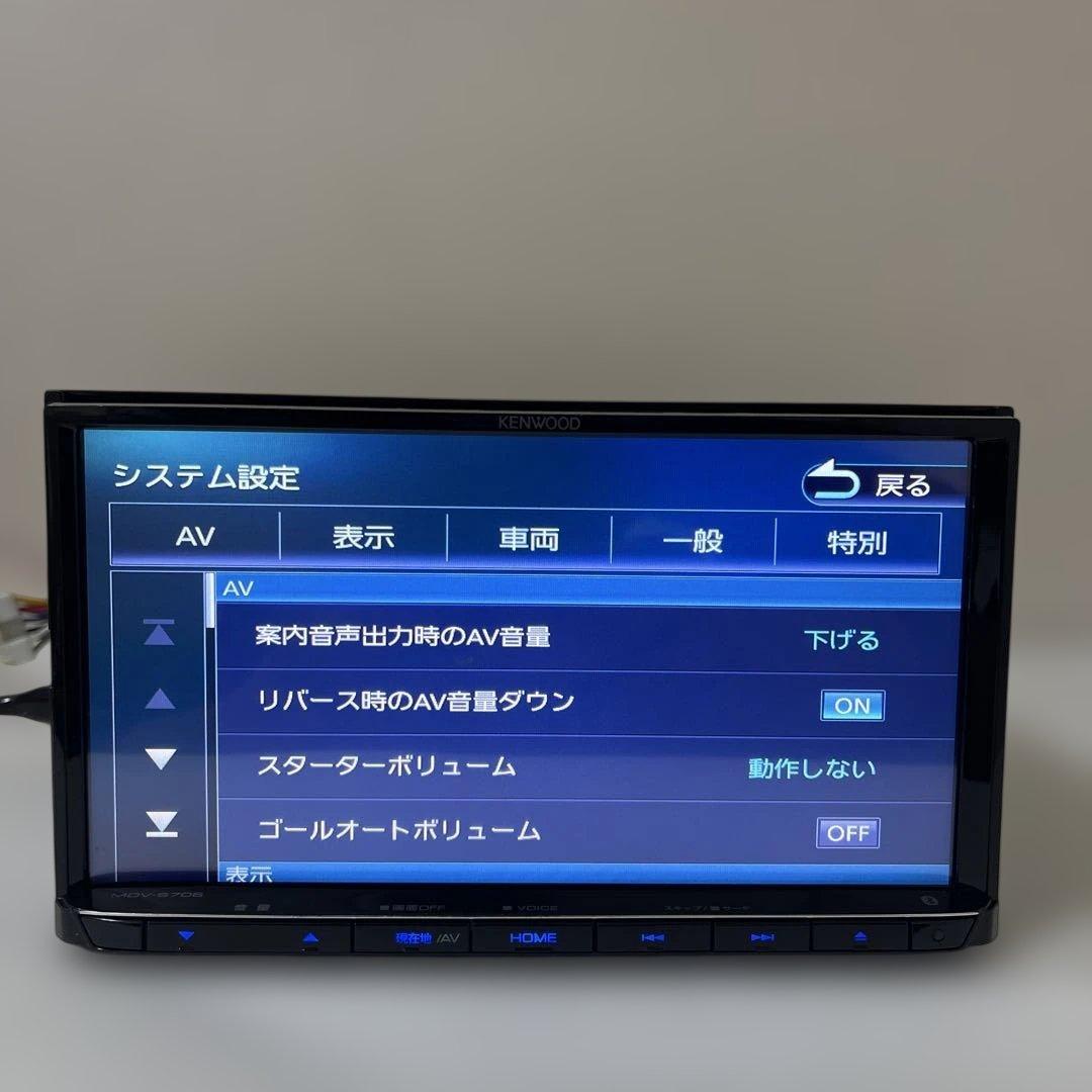 ケンウッドナビゲーション MDV-S706 非常に良い地図 2023/SD/AV