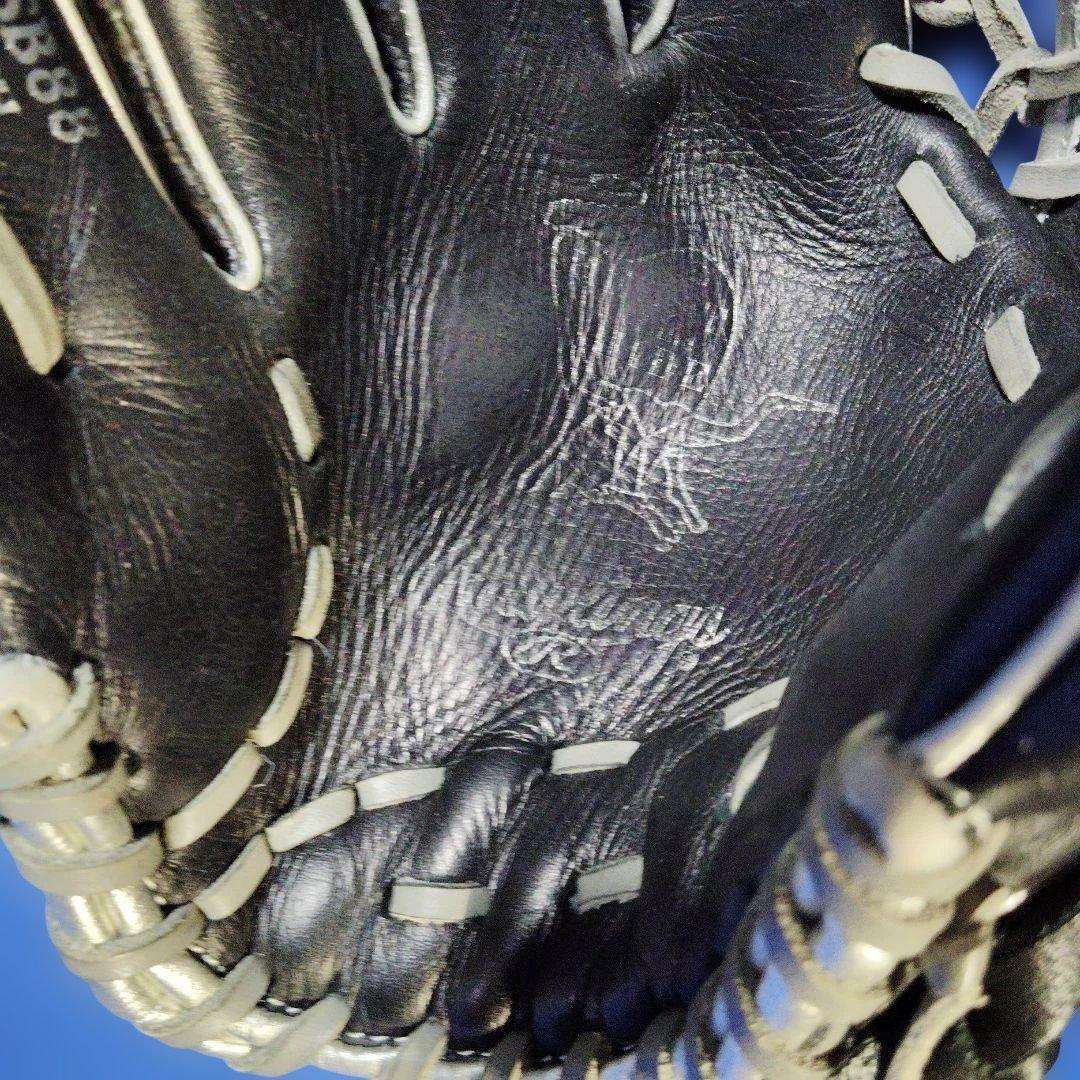 ローリングス 軟式グローブ 黒/シルバー12 1/2インチ