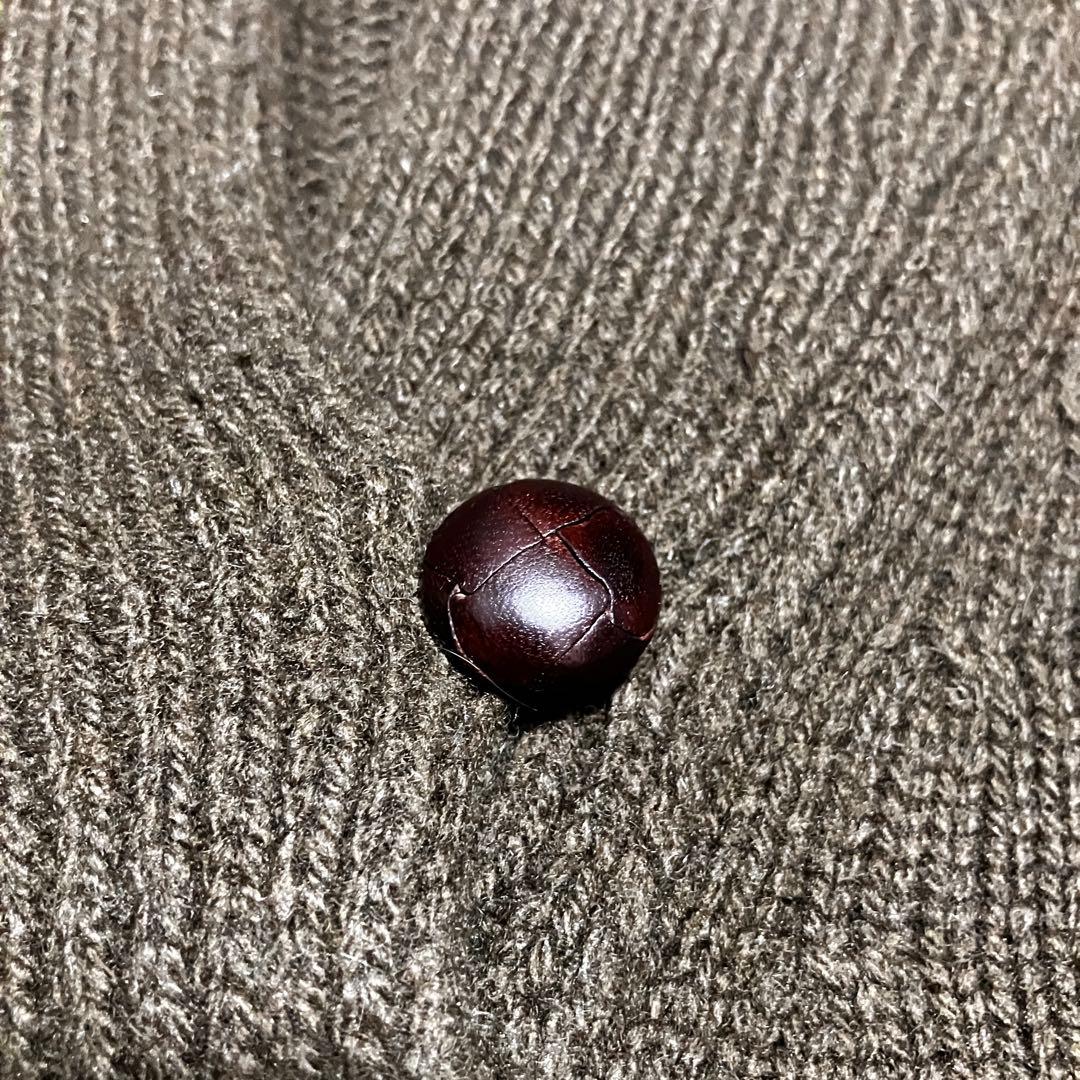 マーガレットハウエル　ショールカラーベスト　カシミヤ　シルク　くるみボタン