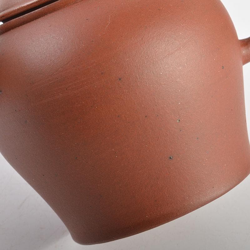 Aooa中国　紫砂　朱泥　急須　茶壷　在銘　仕覆・時代箱付　Y　R5938