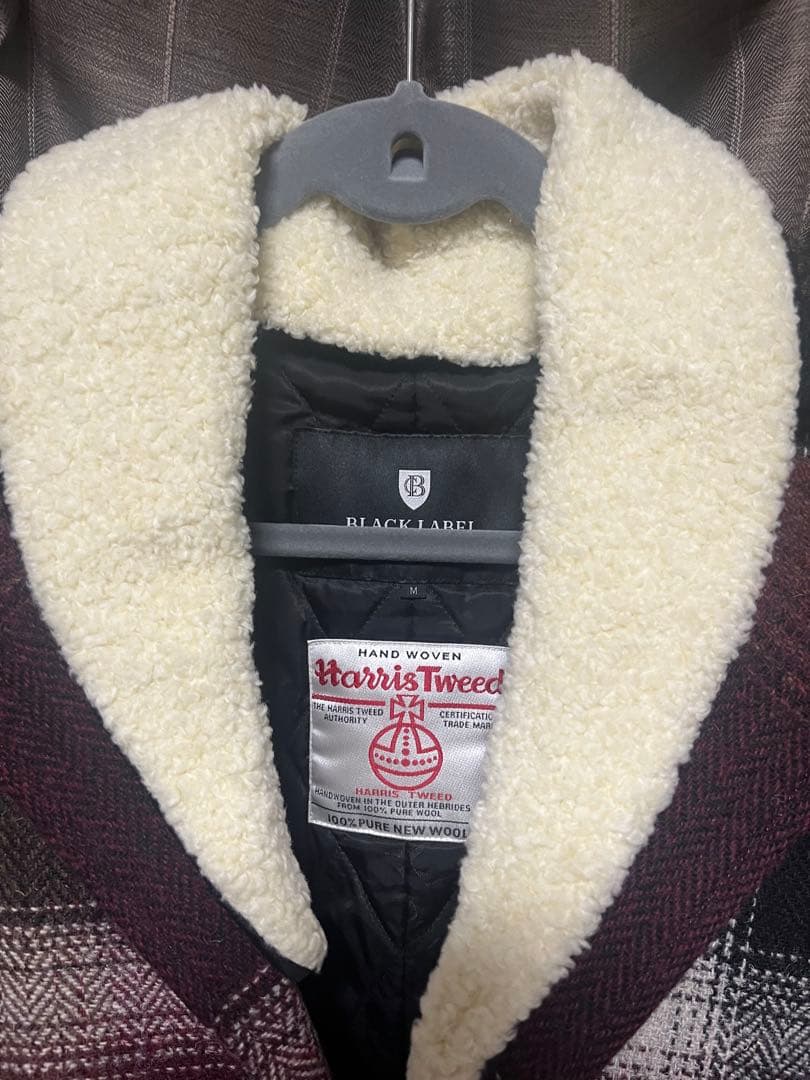 未使用　CRESTBRIDGE ハリスツイード チェスターコート　ウール