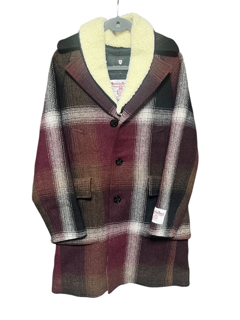未使用　CRESTBRIDGE ハリスツイード チェスターコート　ウール