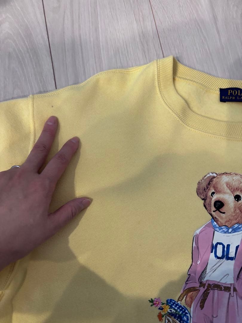 ポロラルフローレン【希少】ポロベア　スウェット トレーナー　Mサイズ　イエロー