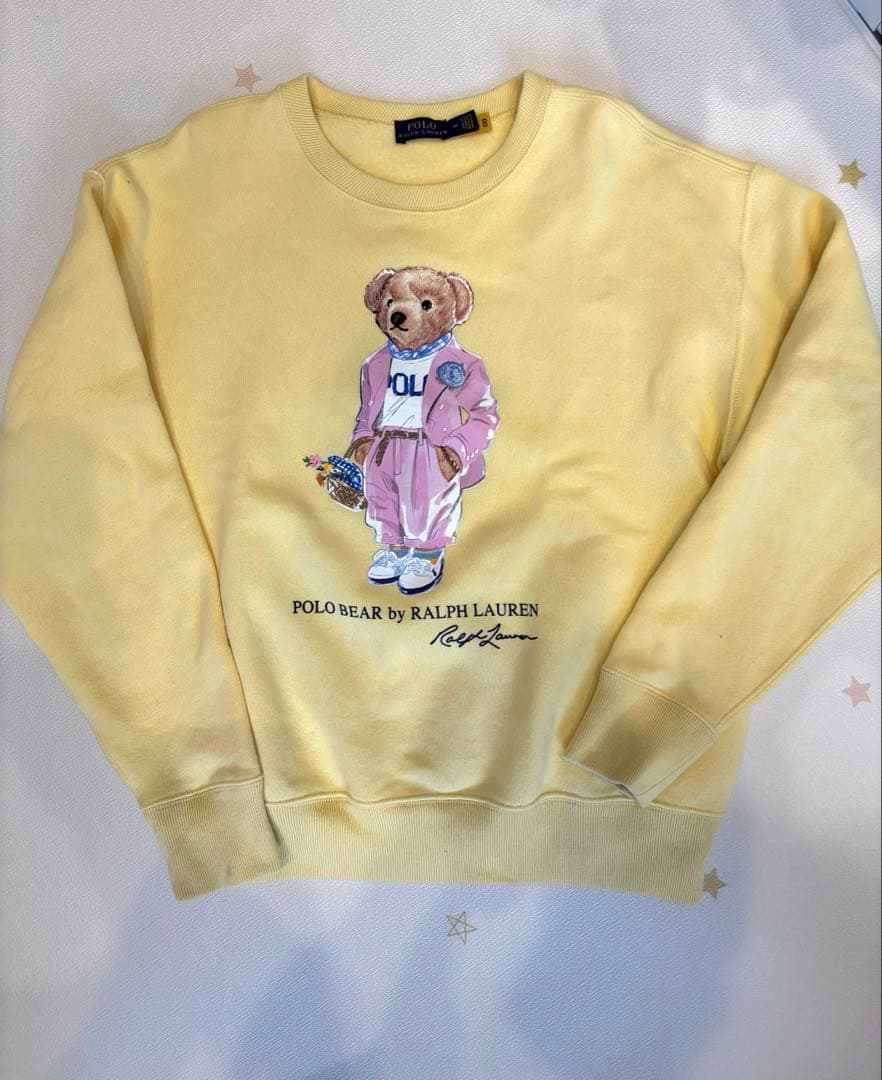 ポロラルフローレン【希少】ポロベア　スウェット トレーナー　Mサイズ　イエロー