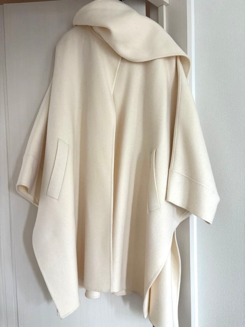 stunning lureスタニングルアーストールポンチョコートホワイト1