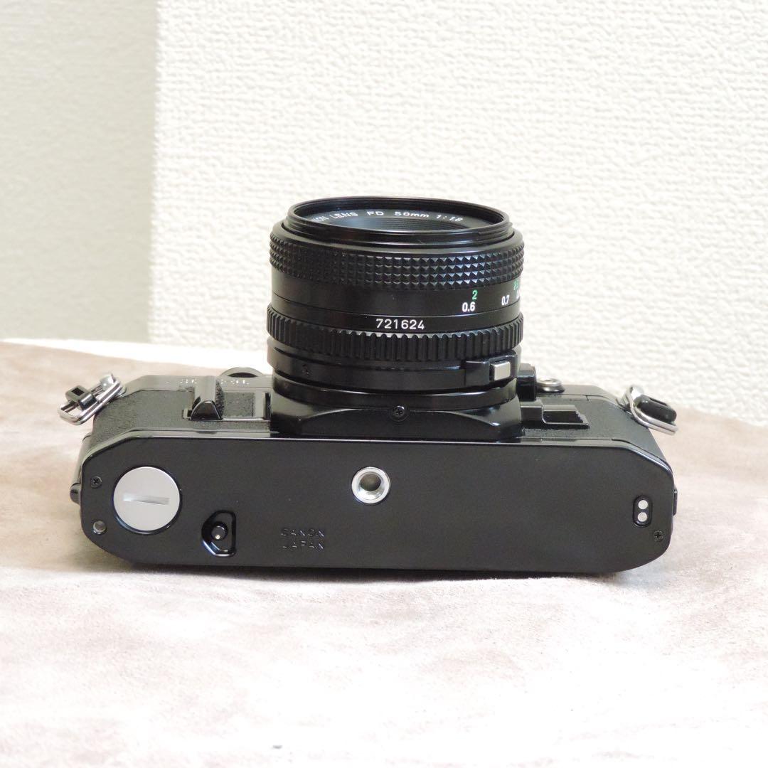 【動作品】Canon AE-1 ブラック + NEW FD 50mm F1.8