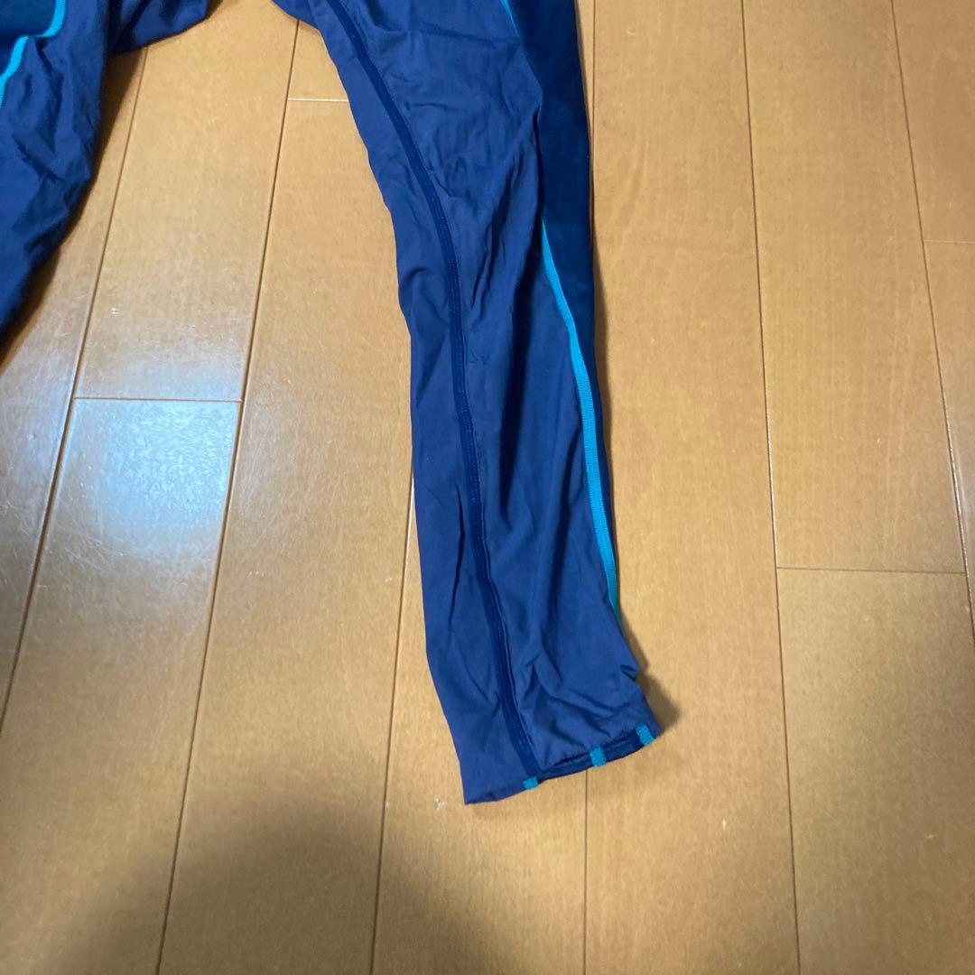 speed スピード　競泳用水着　ロングスパッツ Lサイズ　紺色　水色