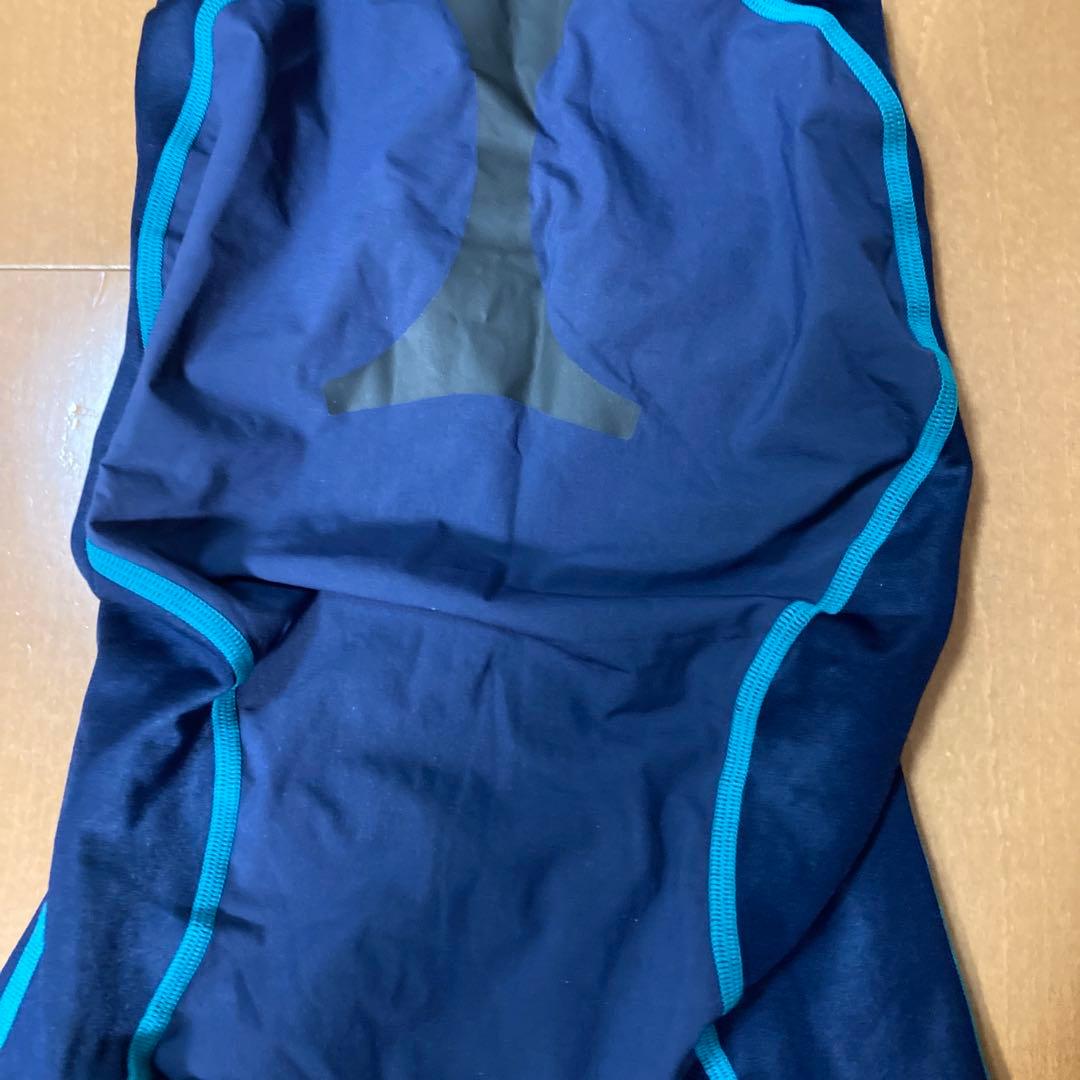 speed スピード　競泳用水着　ロングスパッツ Lサイズ　紺色　水色