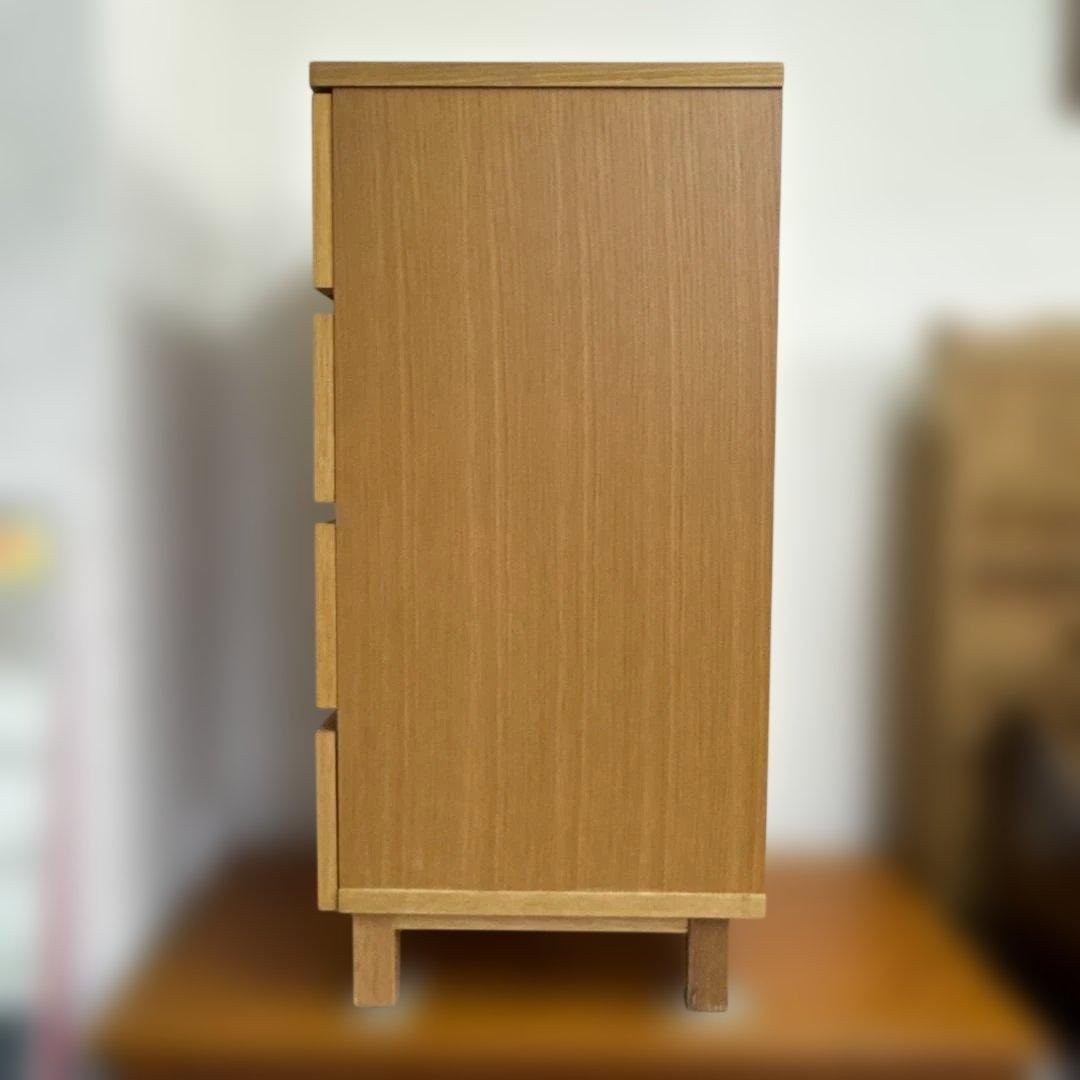 ★無印良品　オーク材チェスト4段　タンス　引出し　MUJI