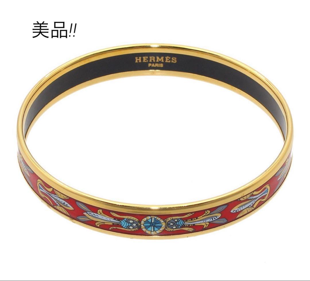 H2887 美品 エルメス エマイユPM 七宝焼き バングル ブレスレット