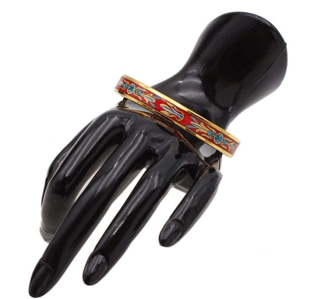 H2887 美品 エルメス エマイユPM 七宝焼き バングル ブレスレット