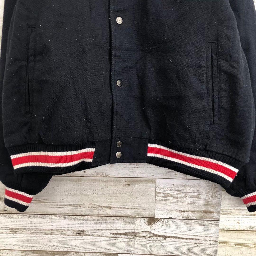 【k8926】ツナマヨ　90s Logo Athletic製シカゴブルズ刺