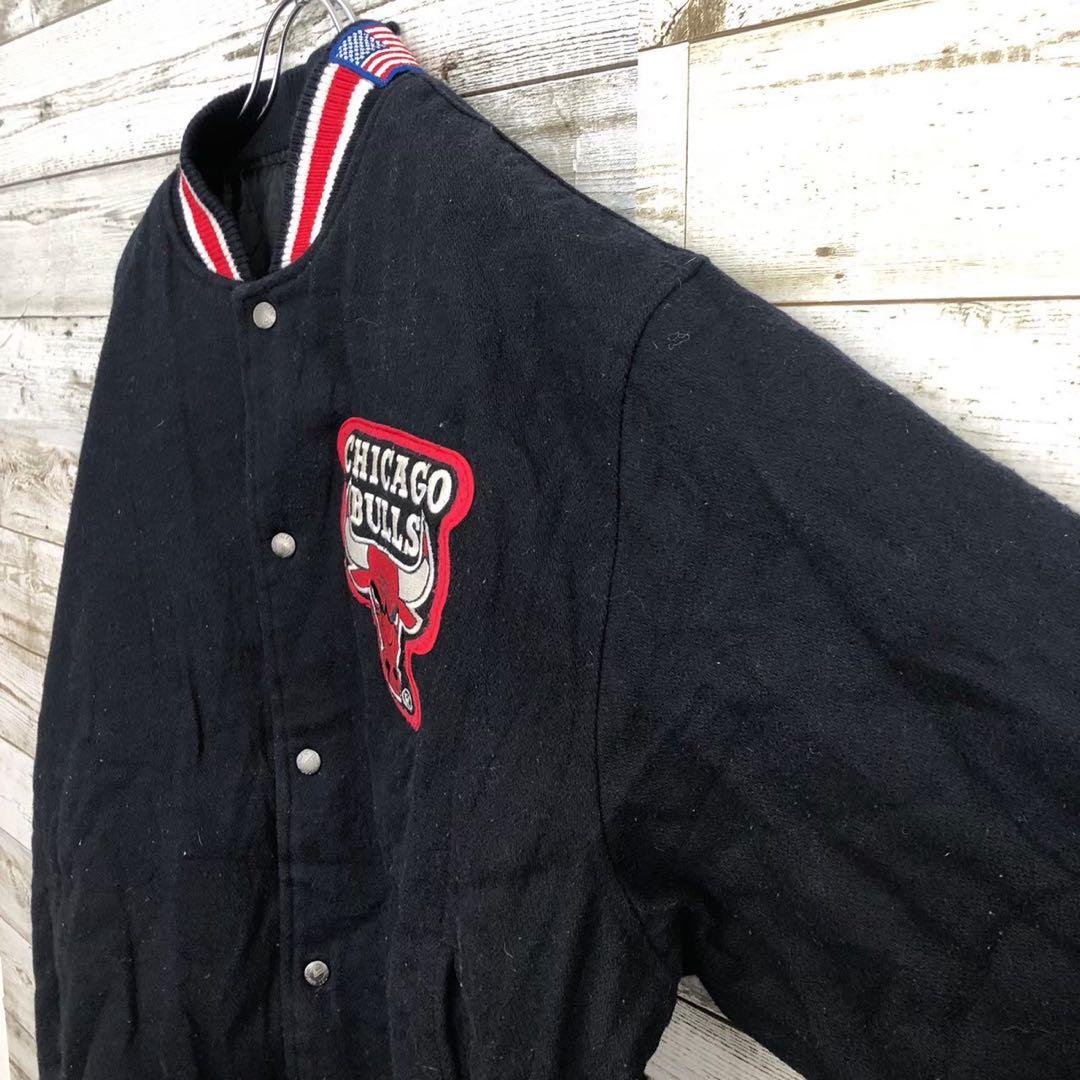 【k8926】ツナマヨ　90s Logo Athletic製シカゴブルズ刺