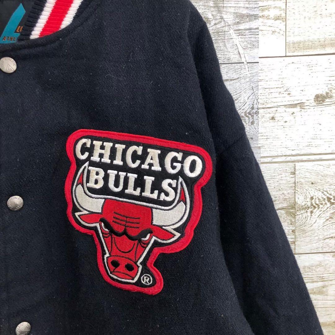 【k8926】ツナマヨ　90s Logo Athletic製シカゴブルズ刺