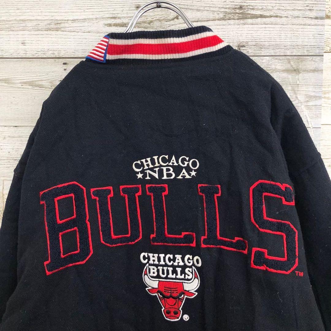 【k8926】ツナマヨ　90s Logo Athletic製シカゴブルズ刺