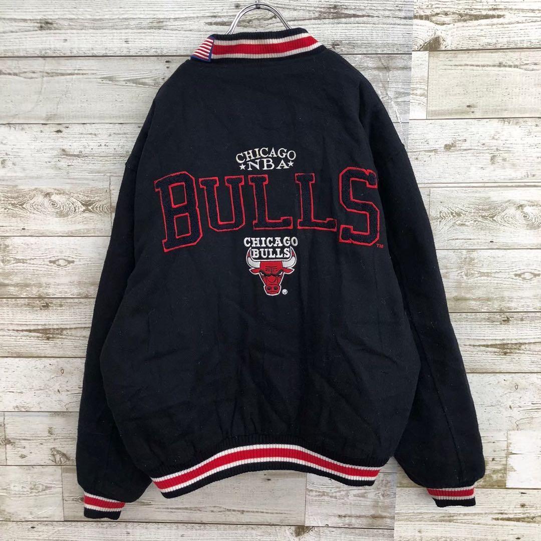 【k8926】ツナマヨ　90s Logo Athletic製シカゴブルズ刺