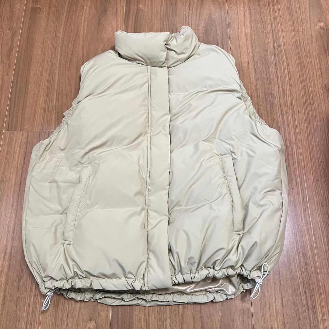 CAFNE カフネ ダウンベスト 38 M ベージュ